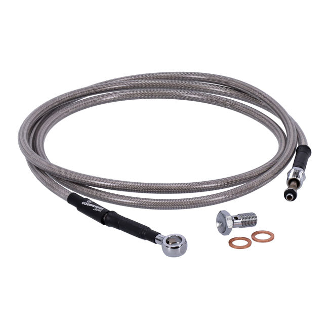 Goodridge hydraulic clutch line kit 67", clear coated