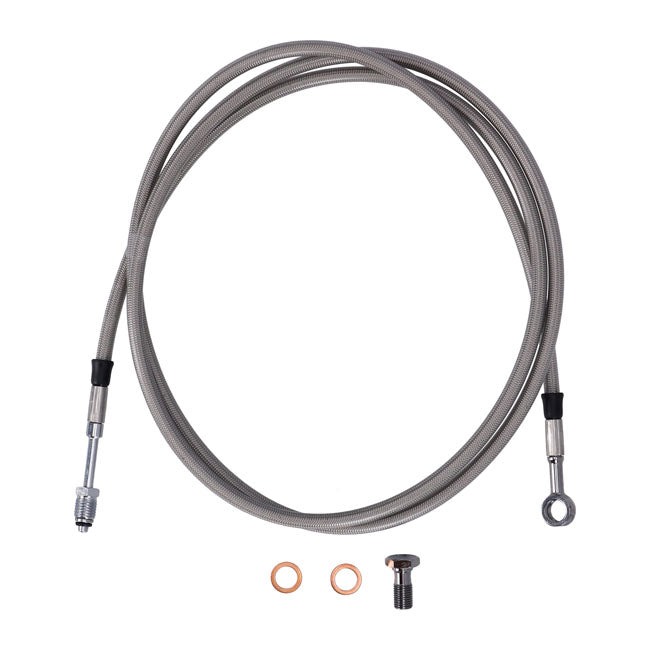 Goodridge hydraulic clutch line kit 71", clear coated