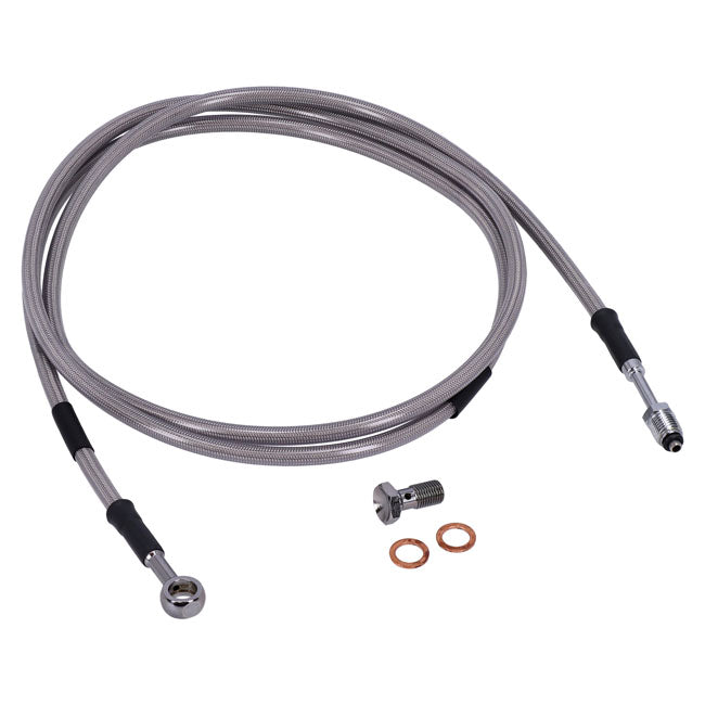Goodridge hydraulic clutch line kit 73", clear coated