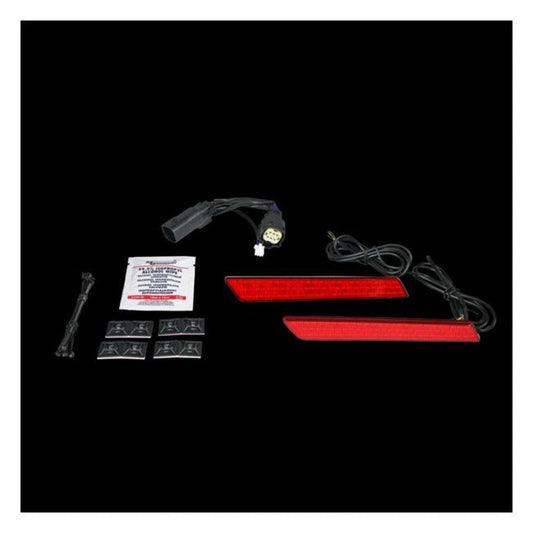 Custom Dynamics saddlebag Latch LED lightz, red lens