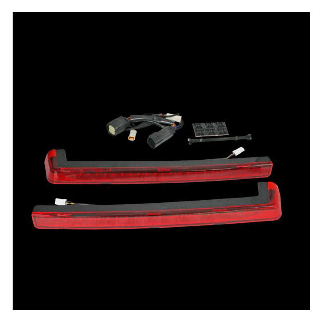 Custom Dynamics, ProBEAM LED Tour-Pak arms, Red lens
