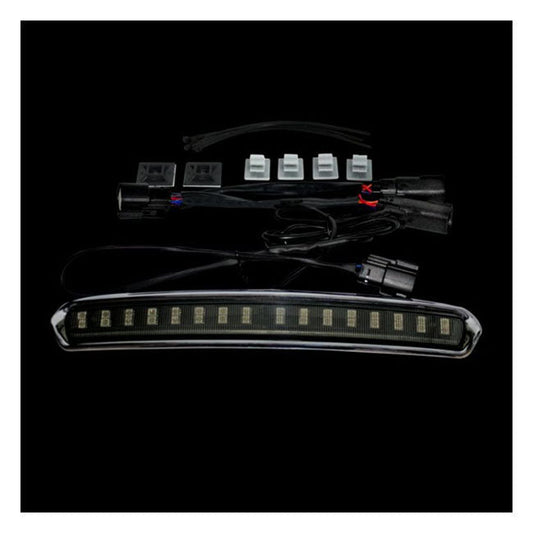 Custom Dynamics, Tour-Pak® lid light. Chrome, smoke lens