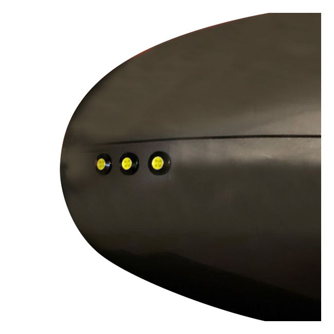 Custom Dynamics, LED boltz. Amber/White LEDs. Black