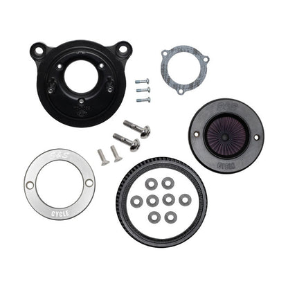 S&S, ''Air Stinger Stealth'' air cleaner kit Alu trim ring