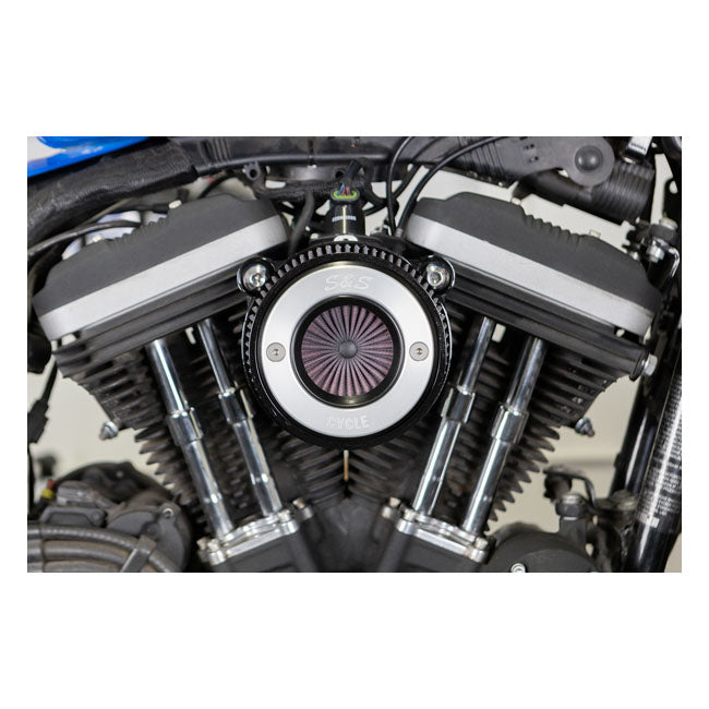 S&S, ''Air Stinger Stealth'' air cleaner kit Alu trim ring