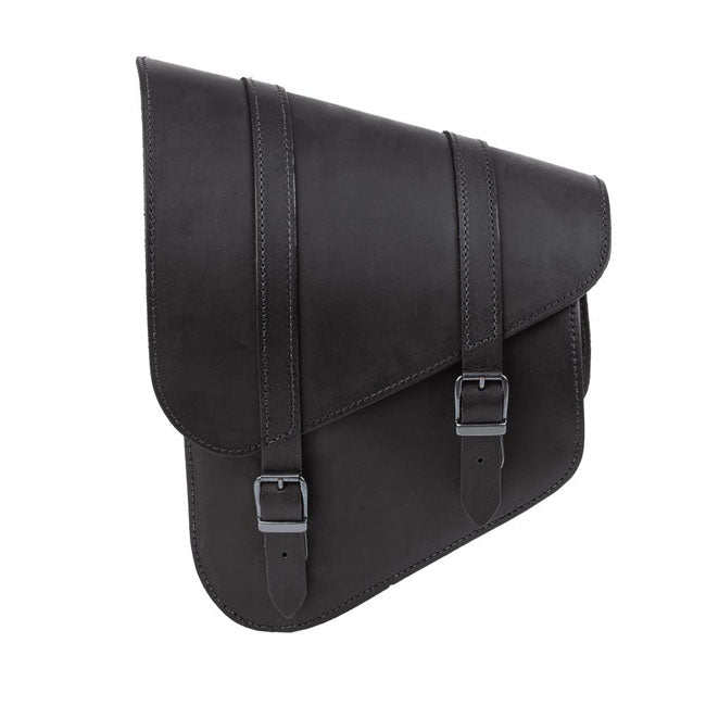 MCS, full leather swing arm bag left, 9 liter
