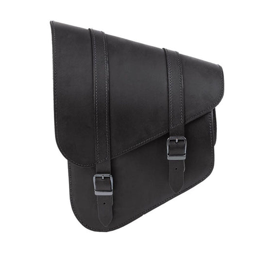 MCS, full leather swing arm bag left, 9 liter