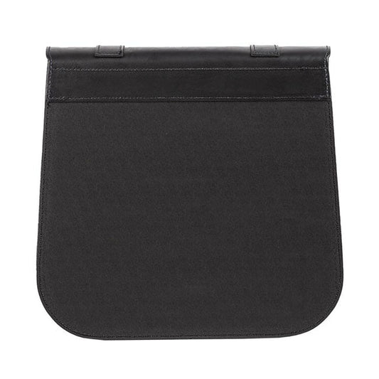 MCS, single leather saddlebag ''Postman''. 30 liters. Black
