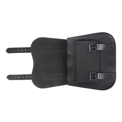 MCS, leather single saddlebag, 18 liter. Black