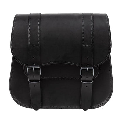 MCS, leather single saddlebag, 18 liter. Black