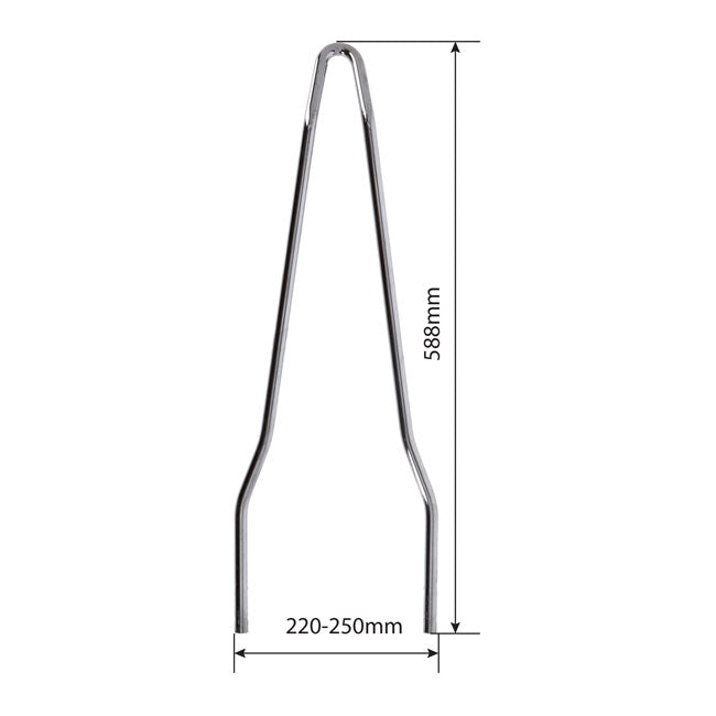 Westland Customs, New Old School sissy bar Wide