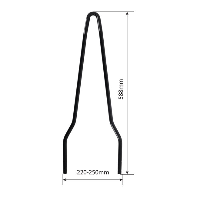Westland Customs, New Old School sissy bar Wide