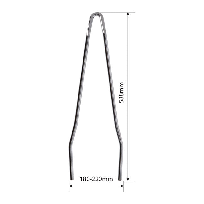 Westland Customs, New Old School sissy bar Narrow