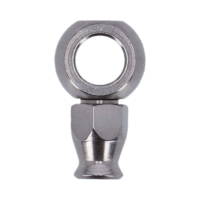 Goodridge, 3/8" (10mm) banjo fitting short neck. Stainless