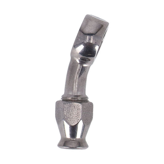 Goodridge, 3/8" (10mm) banjo fitting 20 degree bend. SS