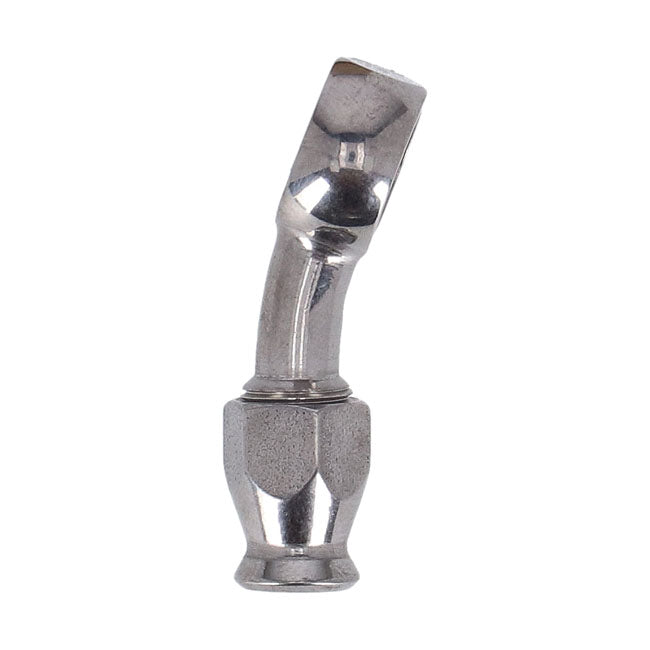 Goodridge, 7/16" (11mm) banjo fitting 20 degree bend. SS