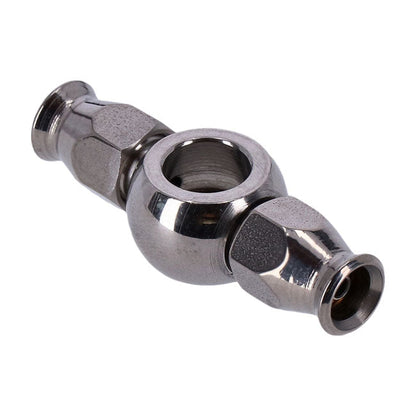 Goodridge 3/8" straight banjo, double fitting. Short neck