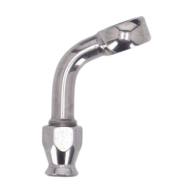 Goodridge, 3/8" (10mm) banjo fitting 70 degree bend. SS