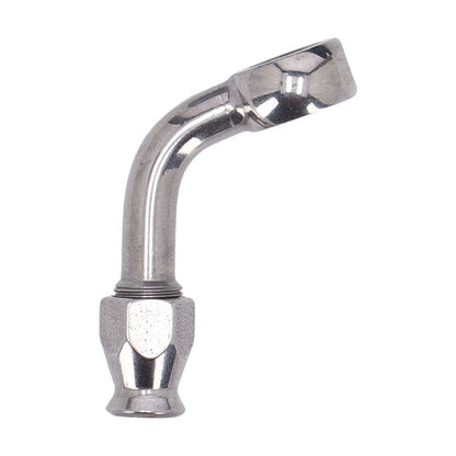 Goodridge, 3/8" (10mm) banjo fitting 70 degree bend. SS