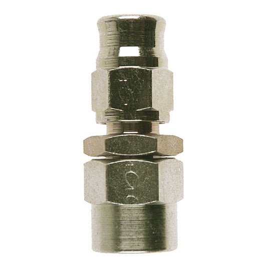 Goodridge, straight hose end. Stainless