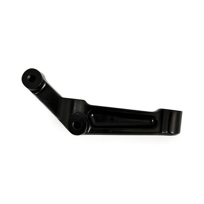 PM, Radial mount caliper bracket. Black, left front