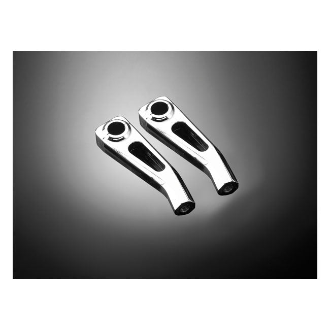 Tech Glide risers for 1" (25,4mm) bars. 6" rise. Chrome