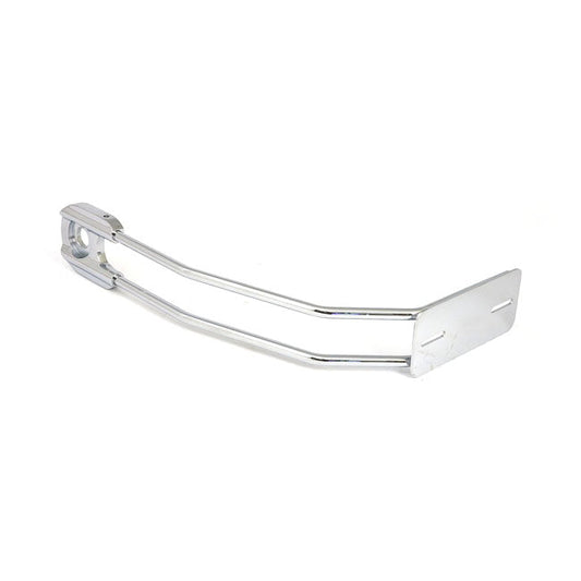 Behind tire license plate holder, axle mount