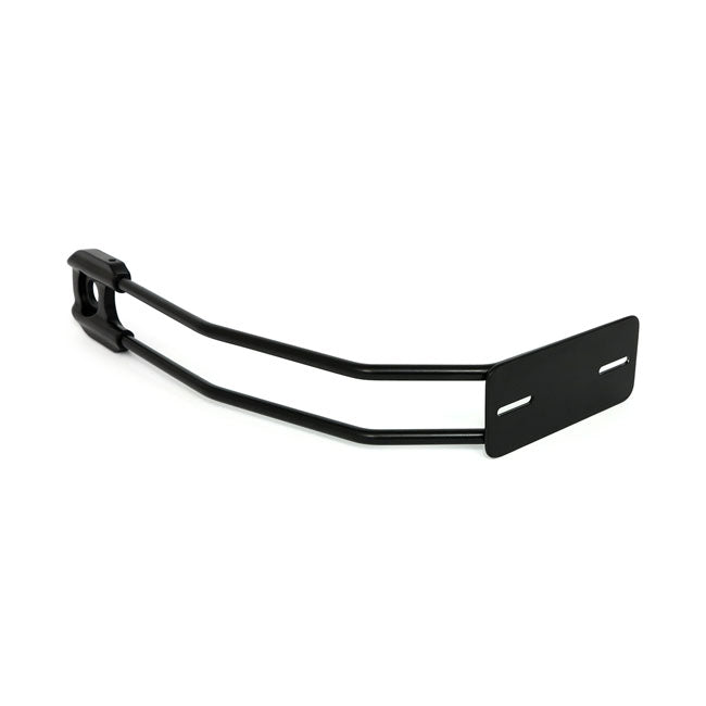 Behind tire license plate holder, axle mount