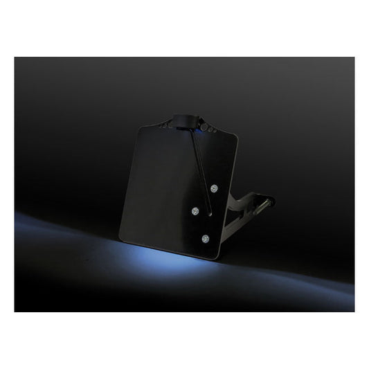 Side mount license plate bracket black