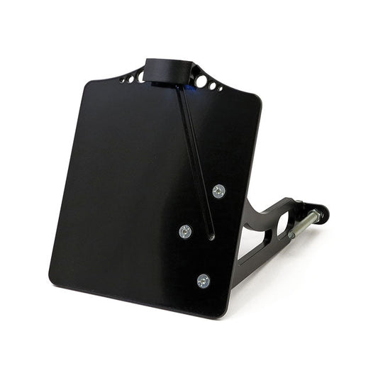 Side mount license plate bracket black
