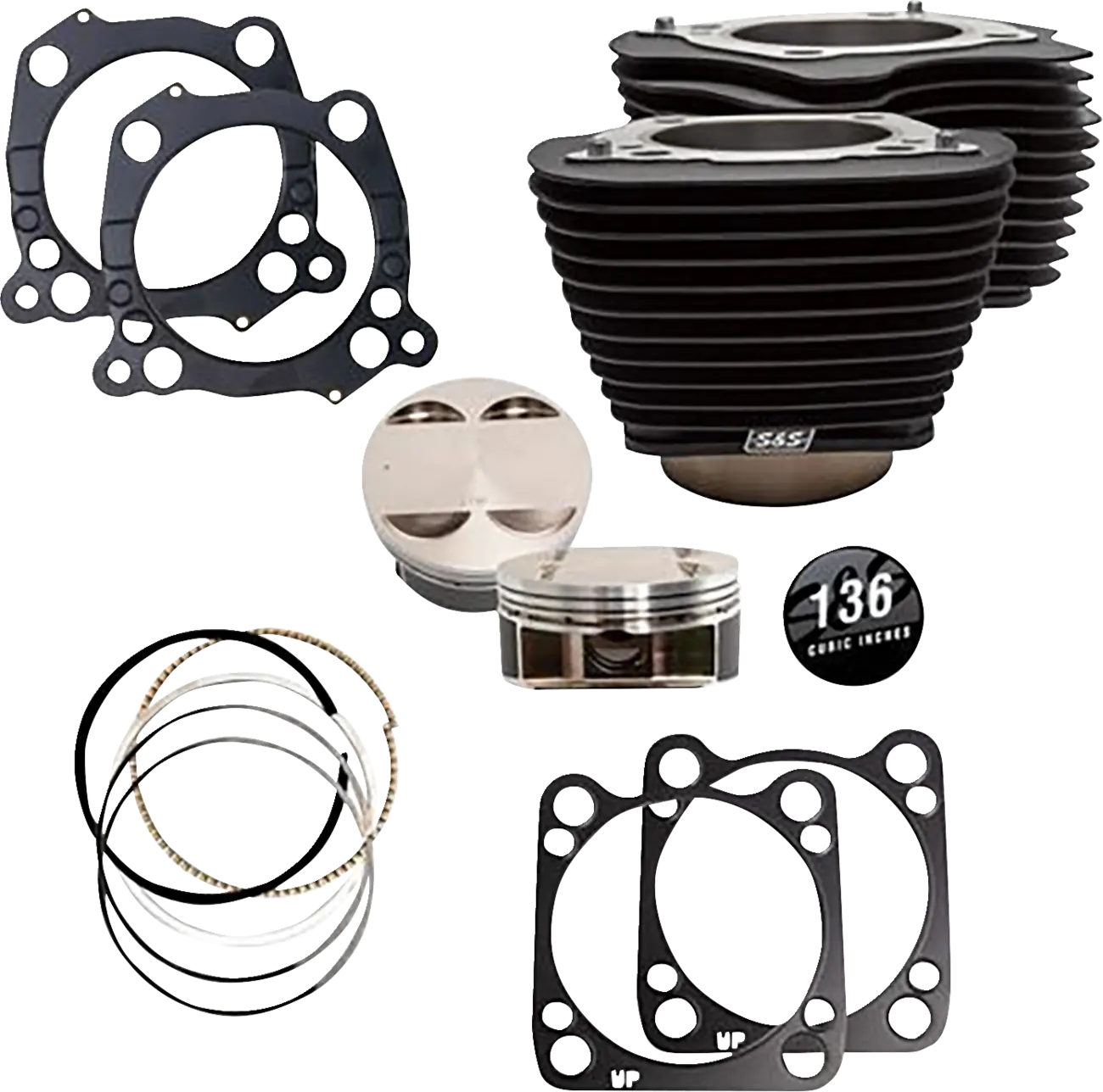 S&S Big Bore 136" Kit - M8 Oil Cooled
