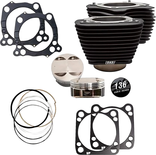 S&S Big Bore 136" Kit - M8 Oil Cooled