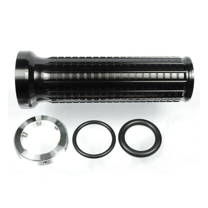Motogadget, mo.grip aluminum handlebar grip set. Black