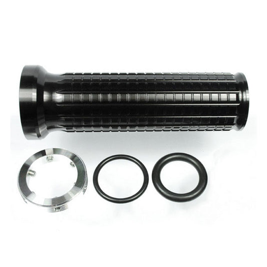 Motogadget, mo.grip aluminum handlebar grip set. Black