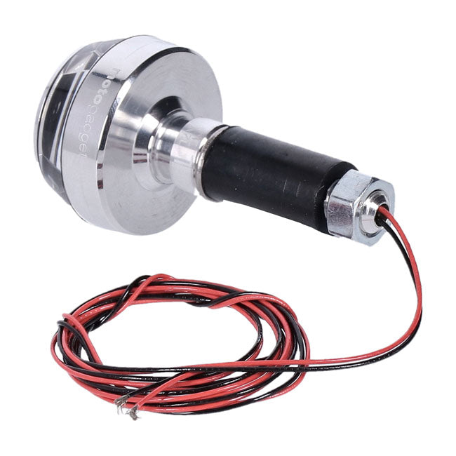 Motogadget, mo.blaze disc LED turn signal. Polished, left