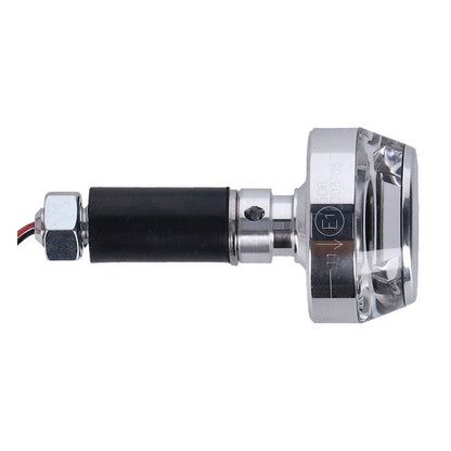 Motogadget, mo.blaze disc LED turn signal. Polished, left