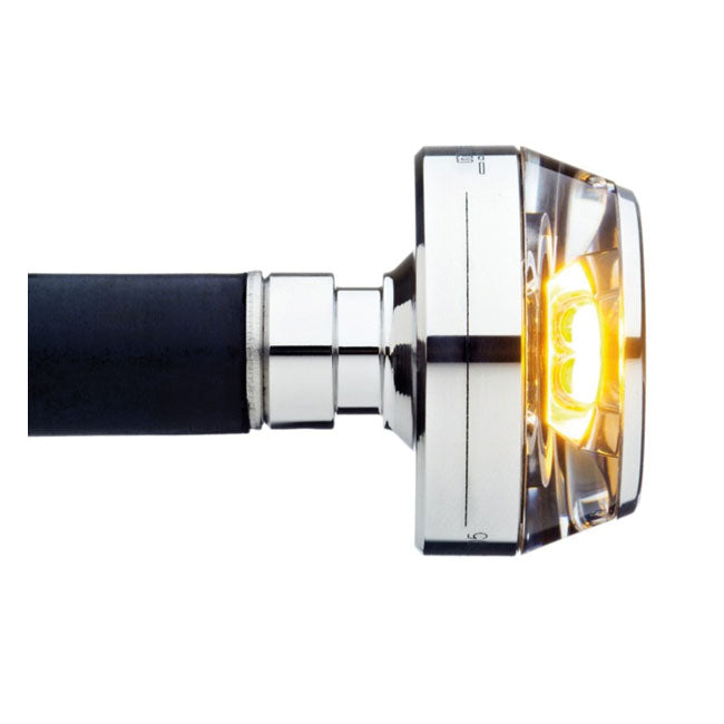 Motogadget, mo.blaze disc LED turn signal. Polished, right