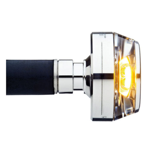 Motogadget, mo.blaze disc LED turn signal. Polished, right