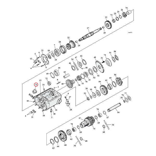 Bushing, countershaft starter side +.005"