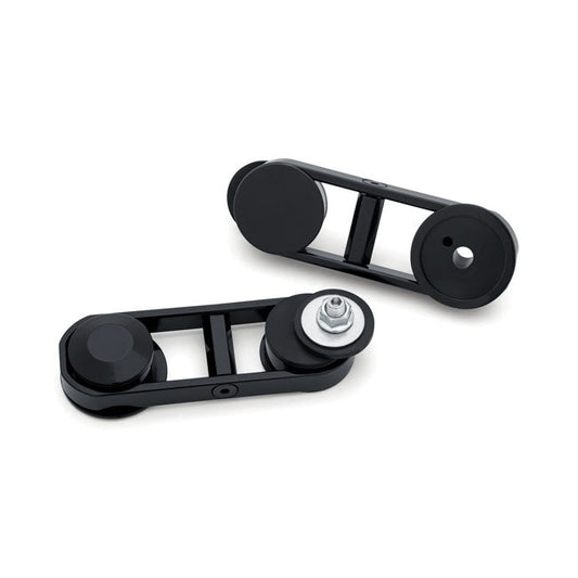 Kuryakyn, Batwing adjustable drop mirror mount. Black