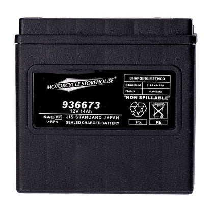 MCS, Standard Series AGM sealed battery 12v, 14ah 240cca