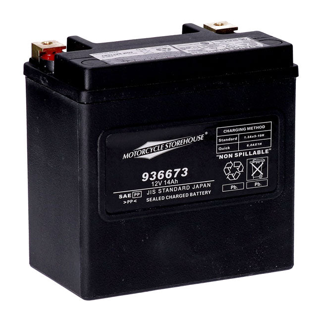 MCS, Standard Series AGM sealed battery 12v, 14ah 240cca