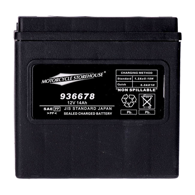 MCS, Standard Series AGM sealed battery 12v, 14ah 240cca