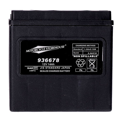 MCS, Standard Series AGM sealed battery 12v, 14ah 240cca