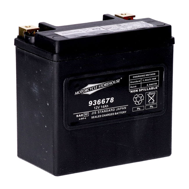MCS, Standard Series AGM sealed battery 12v, 14ah 240cca