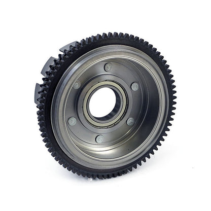 Alternator rotor / clutch shell & sprocket assembly