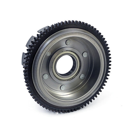 Alternator rotor / clutch shell & sprocket assembly