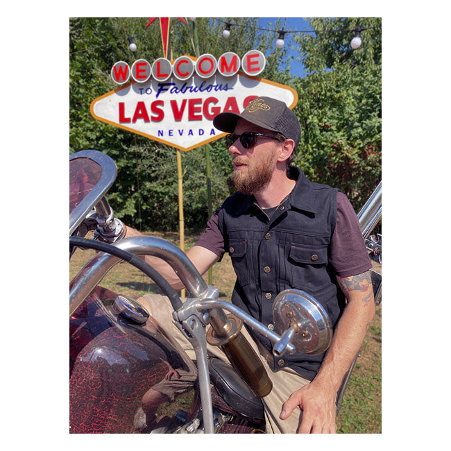 13 1/2 Rain Splitter denim vest
