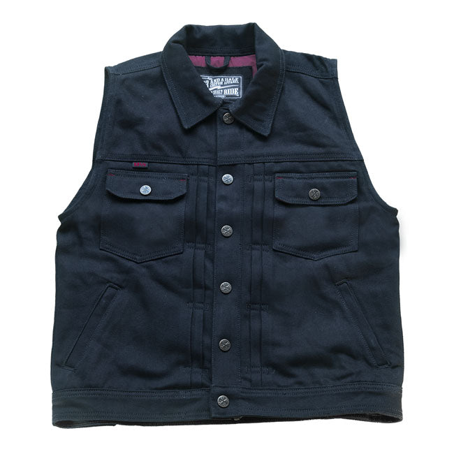 13 1/2 Rain Splitter denim vest