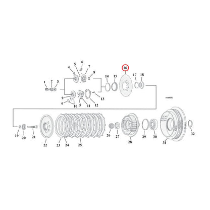 Barnett, diaphragm clutch spring Heavy Duty